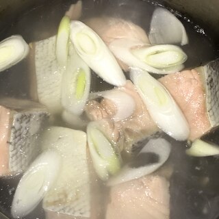 生鮭とねぎの塩汁